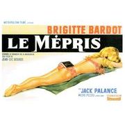 Carte Le Mépris avec Brigitte Bardot - Jean Luc Godard - 10.5x15 cm